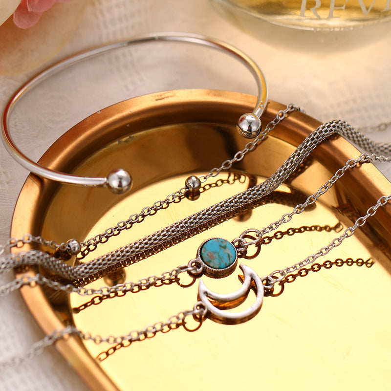 Vintage bohemian armbandenset