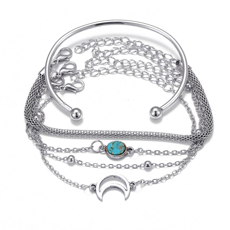 Vintage bohemian armbandenset
