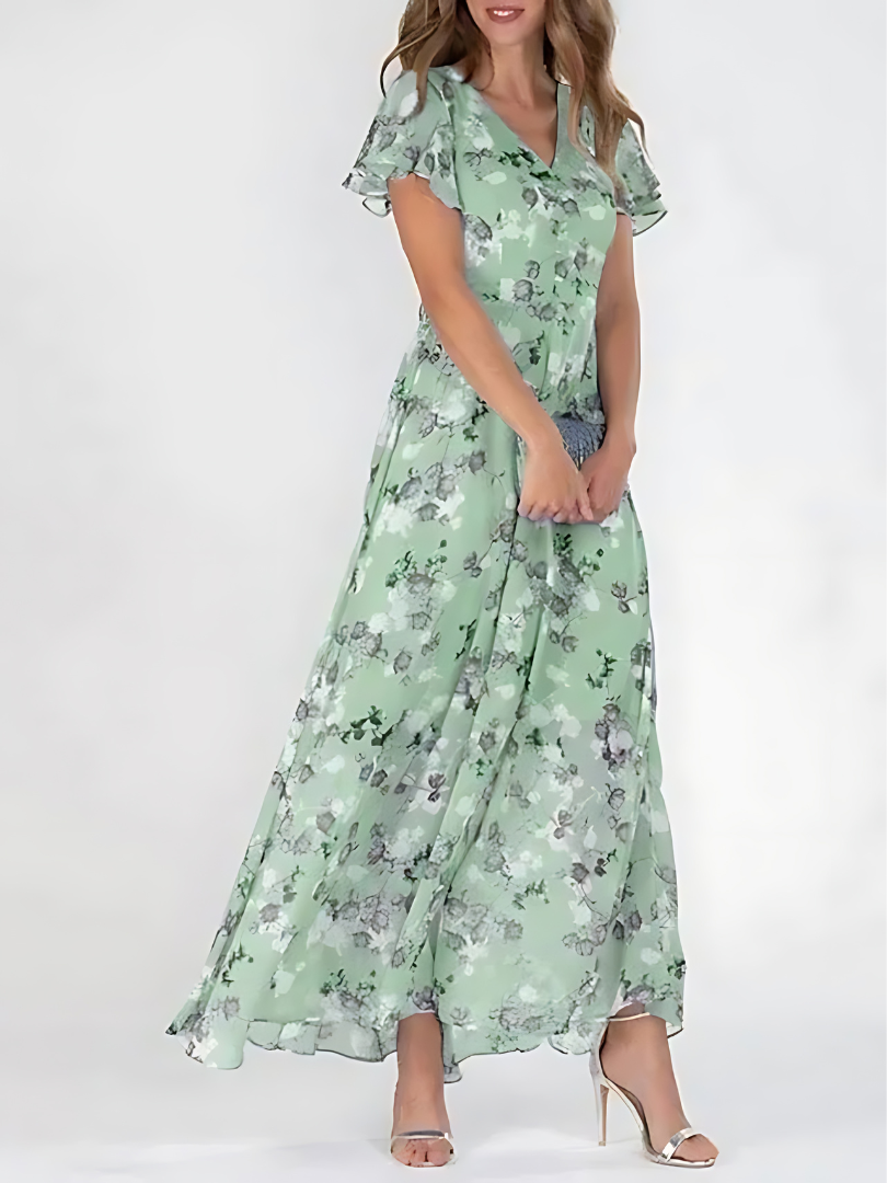 Zavira™ | Kleurrijke zomerjurk met bloemetjes