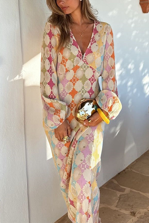 Elegantie Maxi Jurk met schattige mouwen