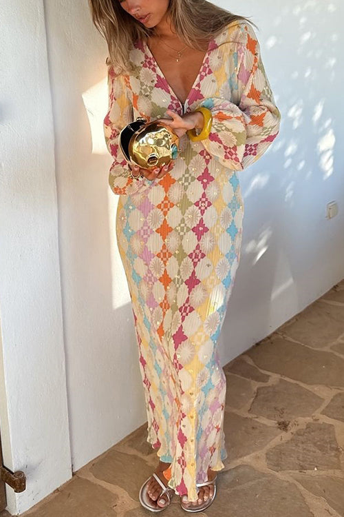 Elegantie Maxi Jurk met schattige mouwen
