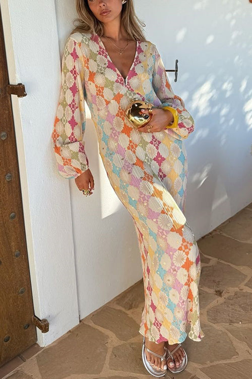 Elegantie Maxi Jurk met schattige mouwen