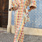 Elegantie Maxi Jurk met schattige mouwen