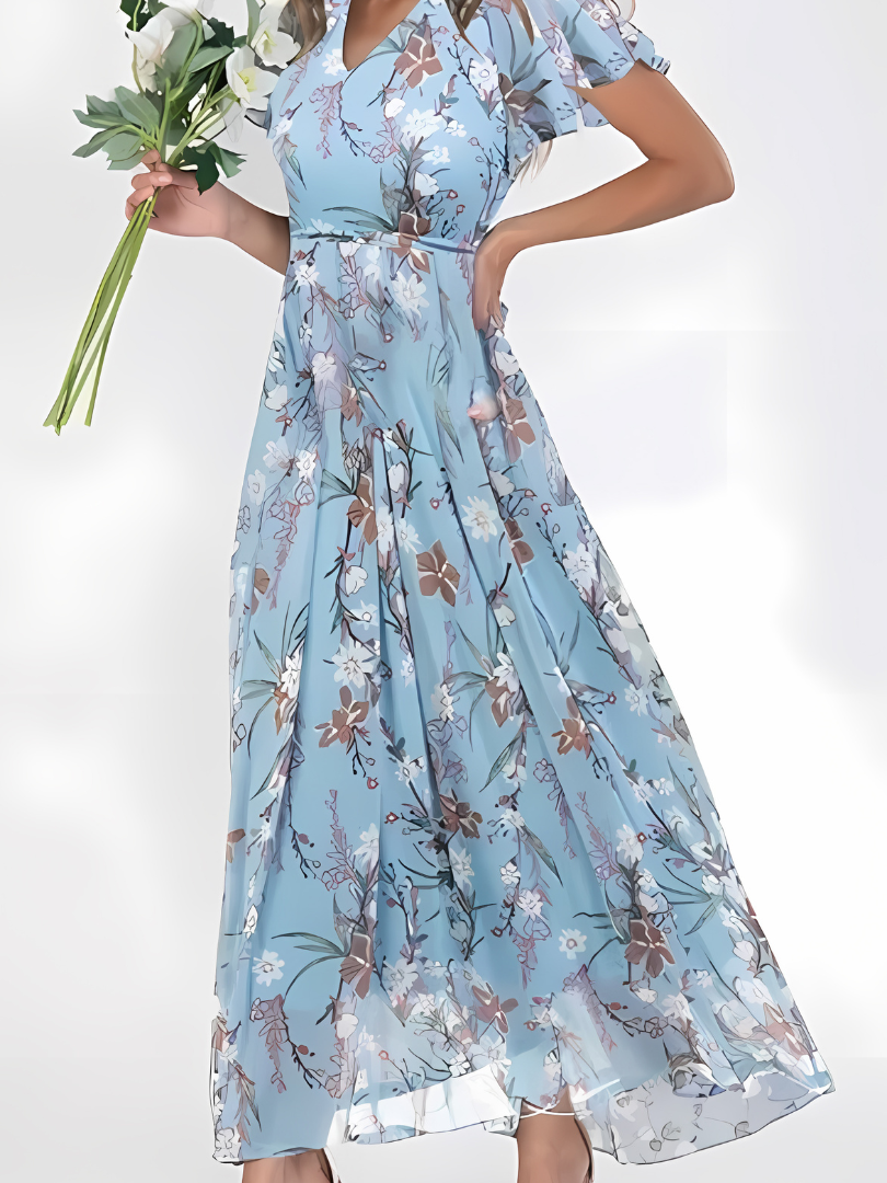 Zavira™ | Kleurrijke zomerjurk met bloemetjes