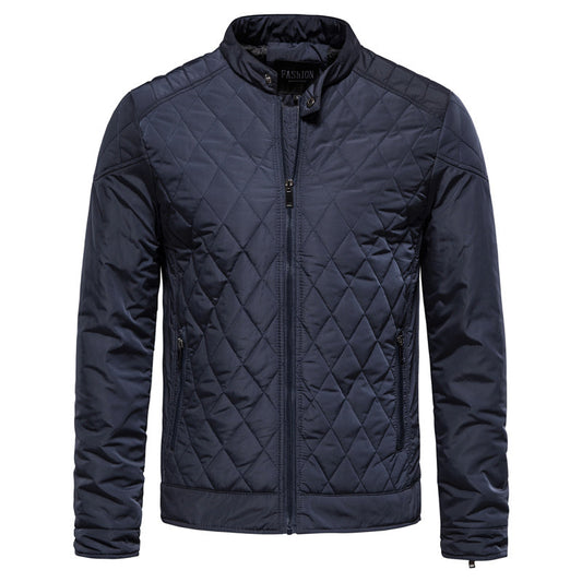 Stijlvolle comfortabele geruite herenjacket