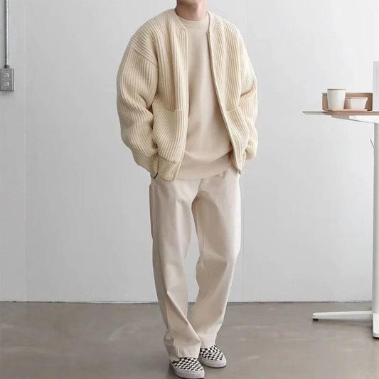 Trendy gebreid vest voor mannen