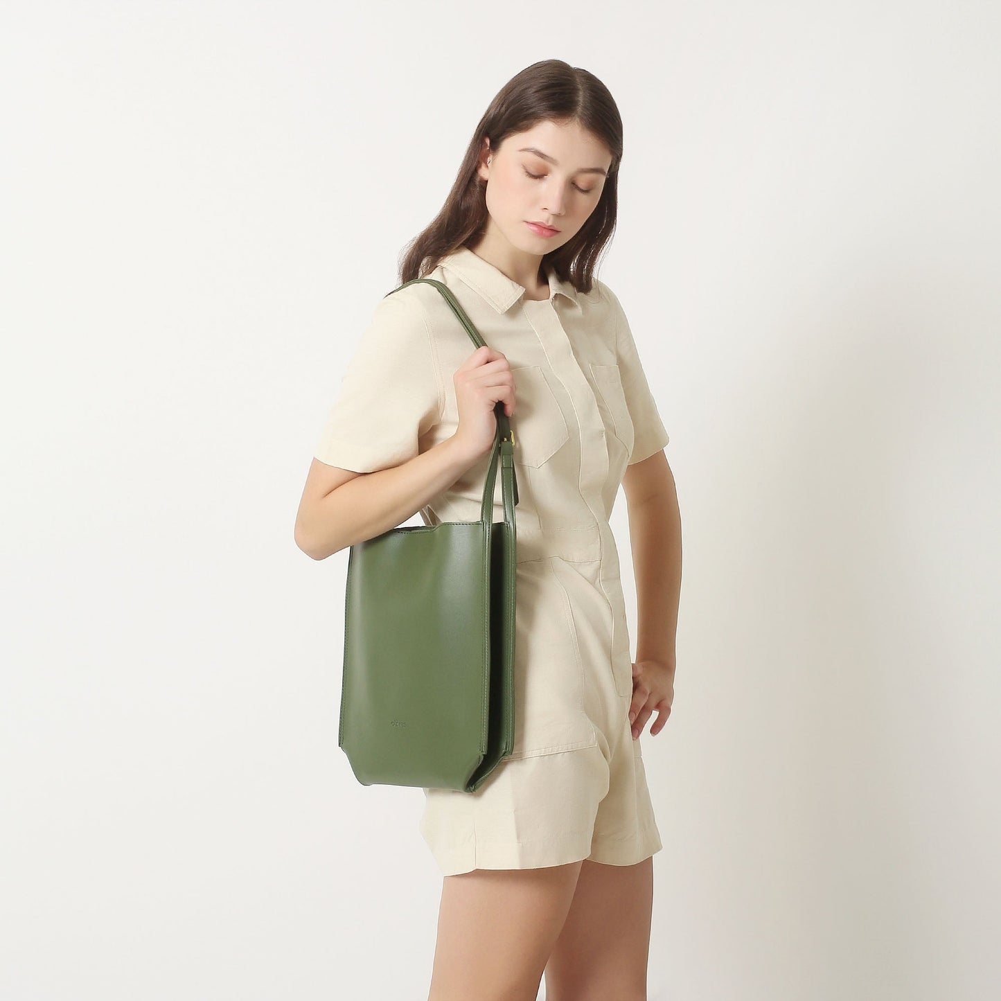 Zavira™ | Olives Vegan leren tas