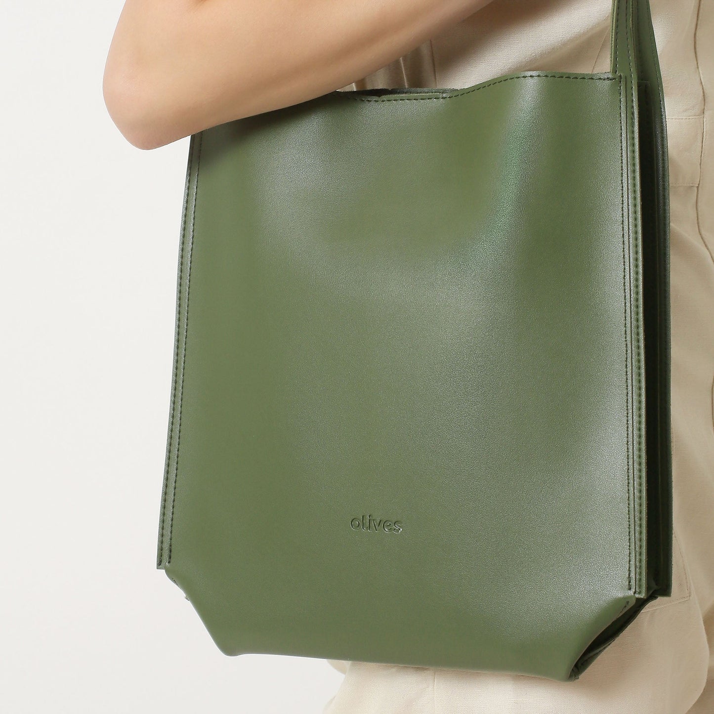 Zavira™ | Olives Vegan leren tas