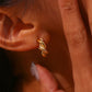Golden twist 18K - Waterdichte en schattige oorbellen