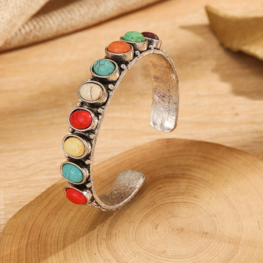 Vintage handgemaakte kleurrijke armband