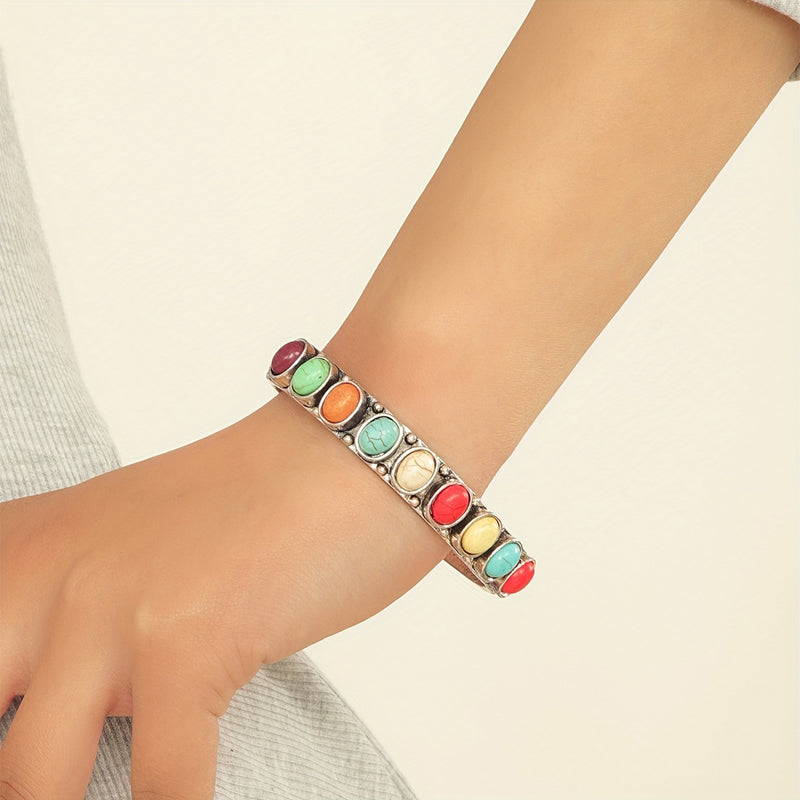 Vintage handgemaakte kleurrijke armband
