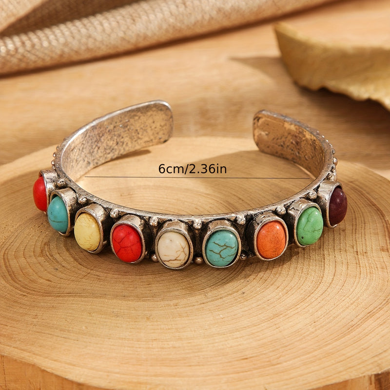 Vintage handgemaakte kleurrijke armband
