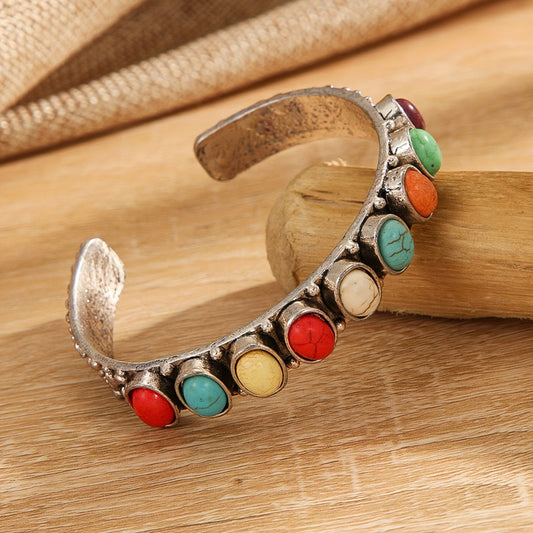 Vintage handgemaakte kleurrijke armband