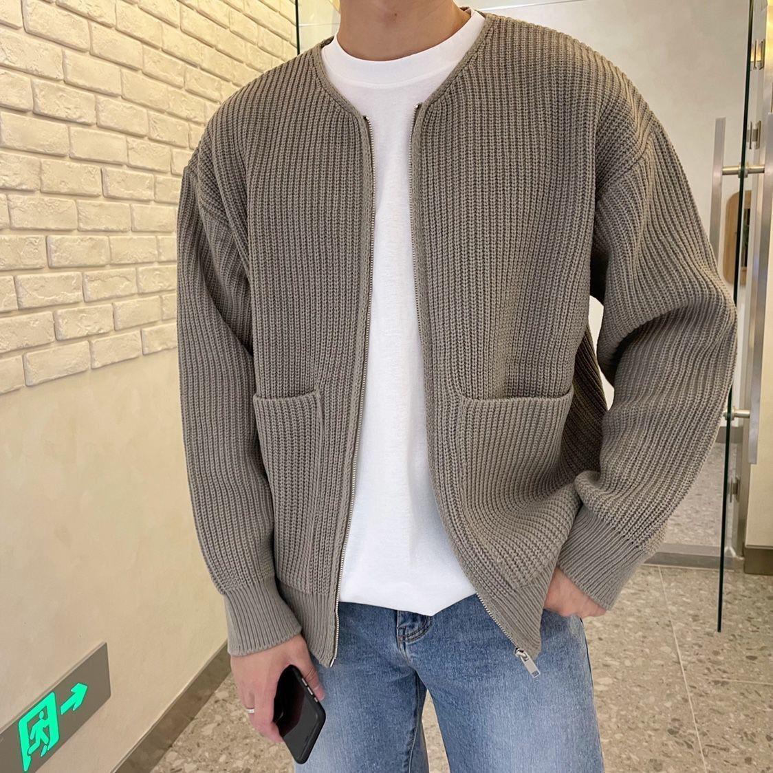 Trendy gebreid vest voor mannen