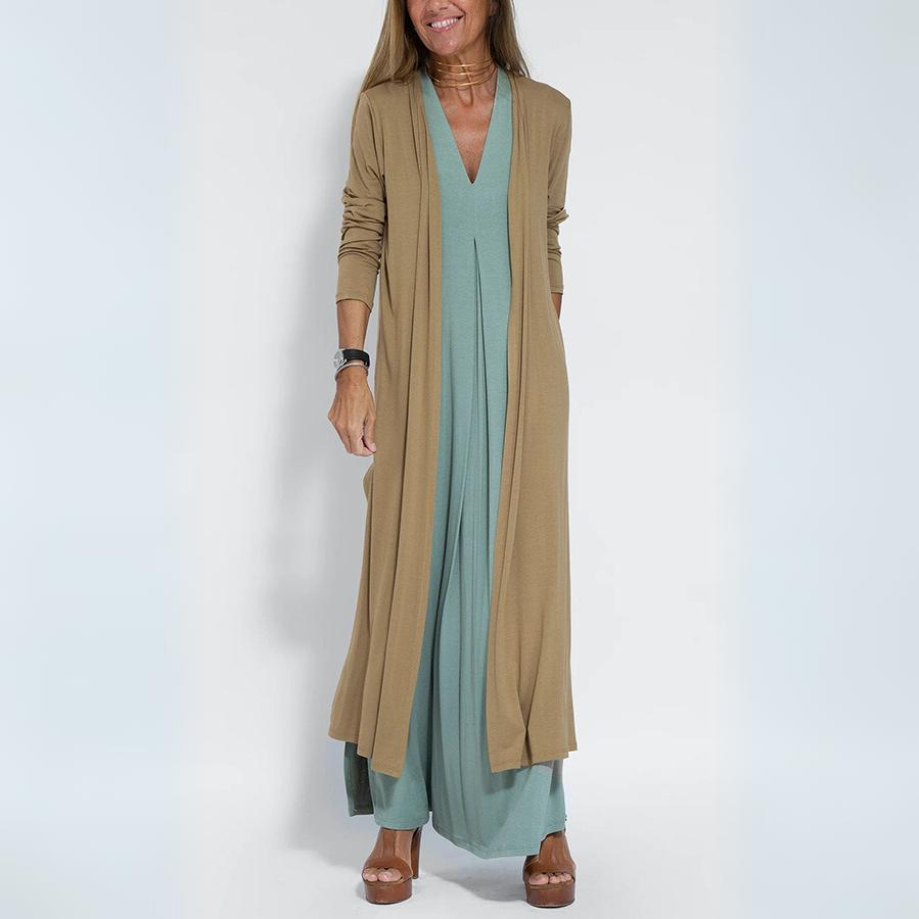 Zavira™ |  Elegante zomerjurk + Gratis bijpassend vest
